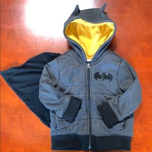 Batman baby gap 3 hooded jacket with cape